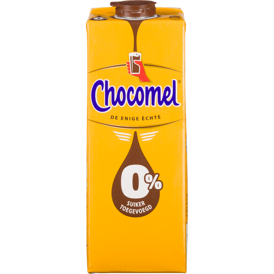 Foto van Chocomel Chocolademelk 0% op witte achtergrond