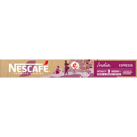Foto van Nescafé Farmers origins india op witte achtergrond