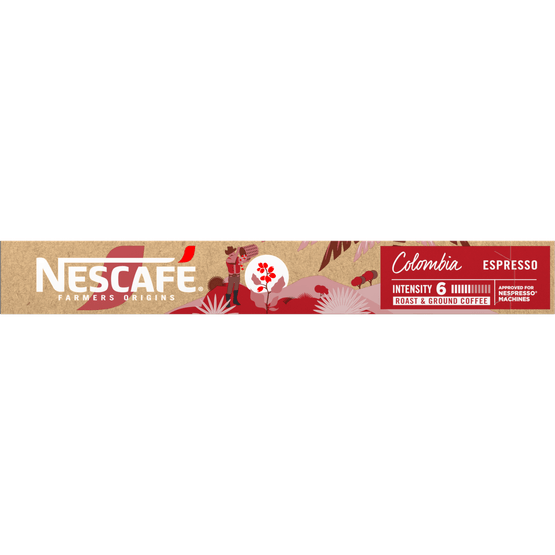 Foto van Nescafé Farmers origins colombia op witte achtergrond