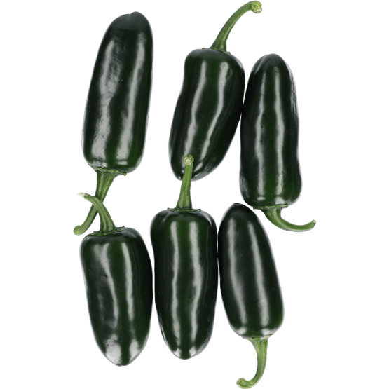 Foto van Jalapeno op witte achtergrond