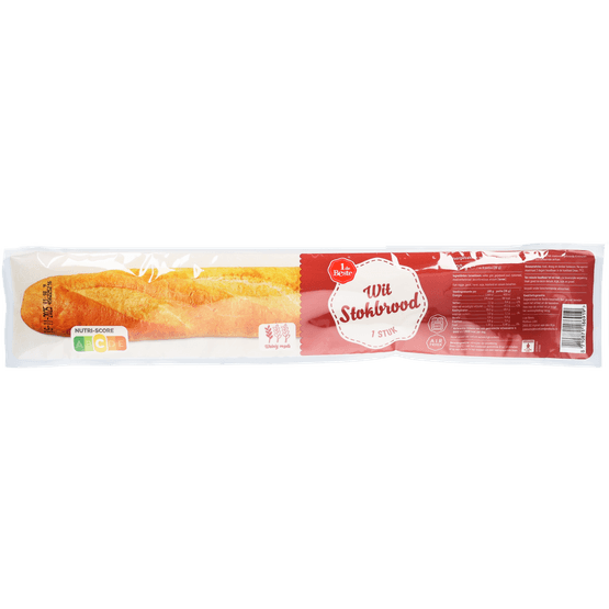 Foto van 1 de Beste Stokbrood wit op witte achtergrond