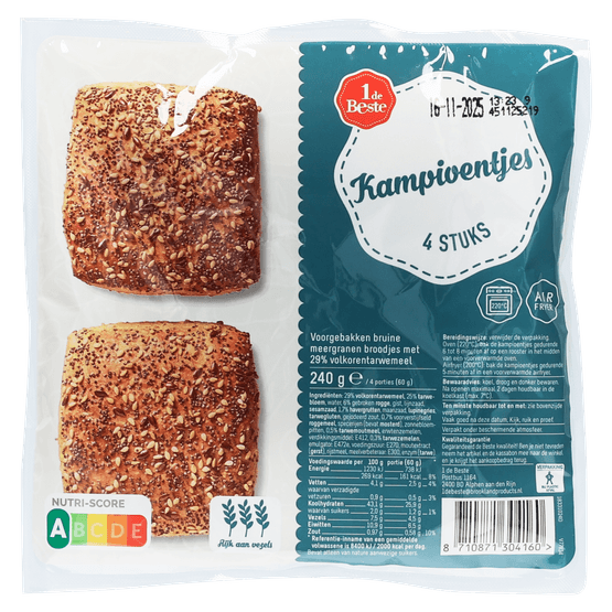 Foto van 1 de Beste Kampioentjes 4 stuks op witte achtergrond