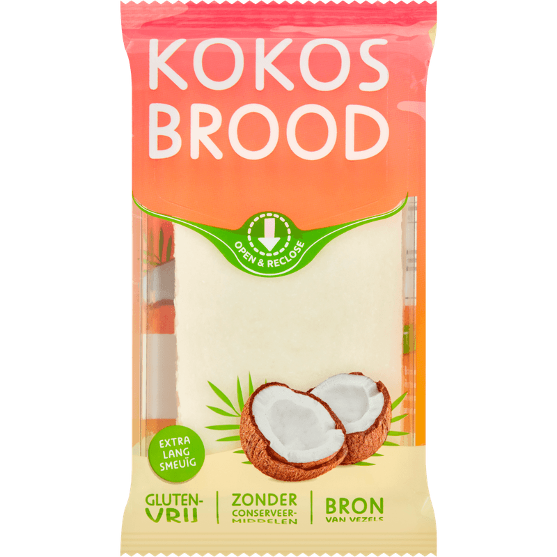 Kokosbrood plakjes