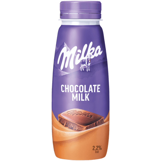 Foto van Milka Chocolademelk original op witte achtergrond