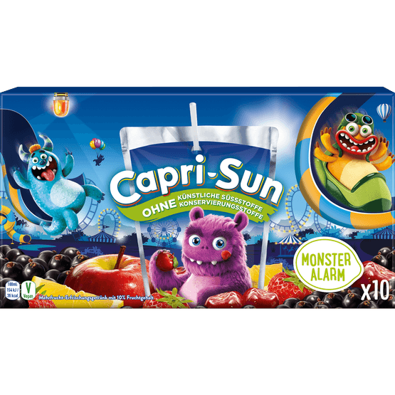 Foto van Capri Sun Monster alarm 10st. op witte achtergrond