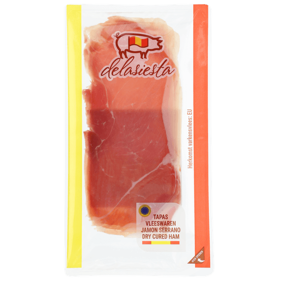 Foto van Serranoham op witte achtergrond