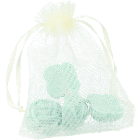 Foto van Aroma geurblokjes op witte achtergrond