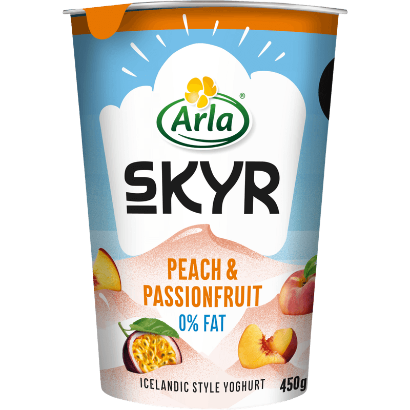 Arla Skyr peach & passionfruit 0% vet
