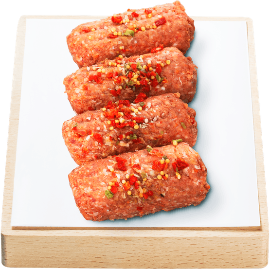 Foto van Vleeschmeesters Gehaktstaaf 4 st. op witte achtergrond