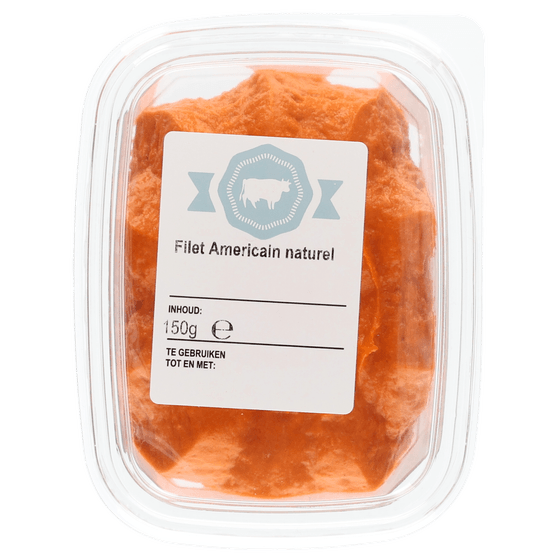 Foto van 1 de Beste Filet americain naturel op witte achtergrond