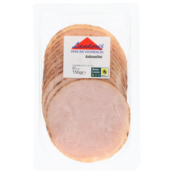 Foto van Landerij Kalkoenfilet op witte achtergrond