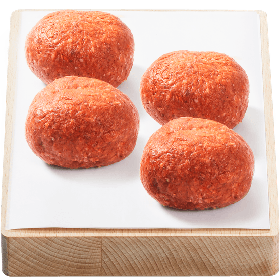 Foto van Vleeschmeesters Gehaktbal 4 stuks op witte achtergrond