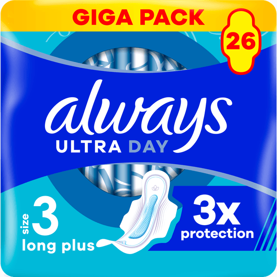 Foto van Always Maandverband ultra day & night op witte achtergrond