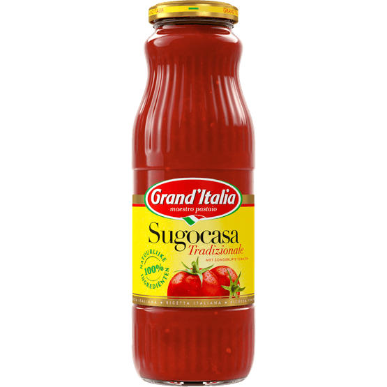 Foto van Grand'Italia Pastasaus sugocasa traditional op witte achtergrond