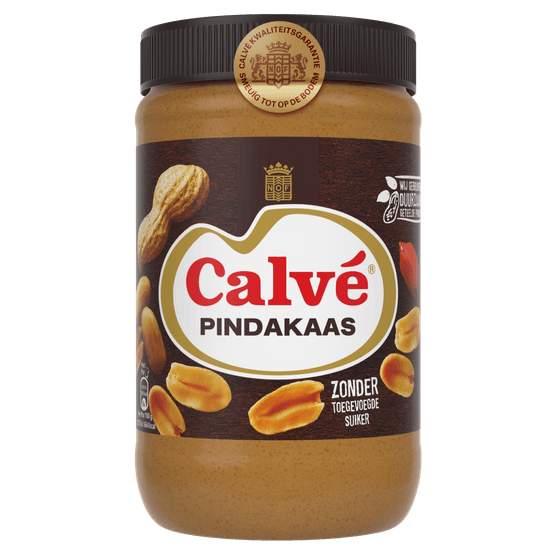 Foto van Calvé Pindakaas op witte achtergrond