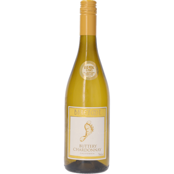 Foto van Barefoot Chardonnay buttery op witte achtergrond