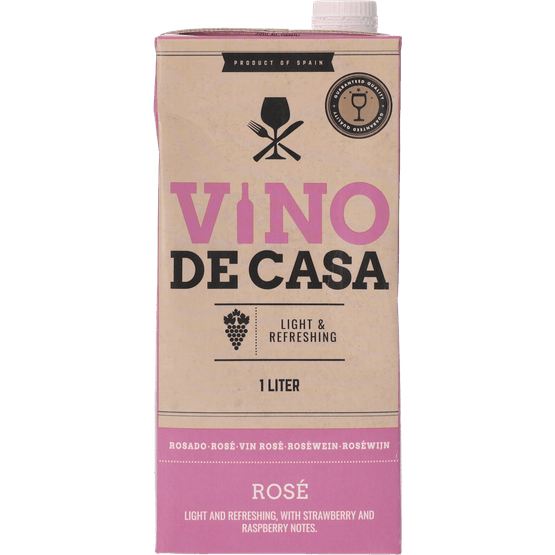 Foto van Vino de Casa Rose op witte achtergrond