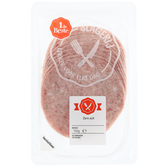 Foto van 1 de Beste Zure zult op witte achtergrond