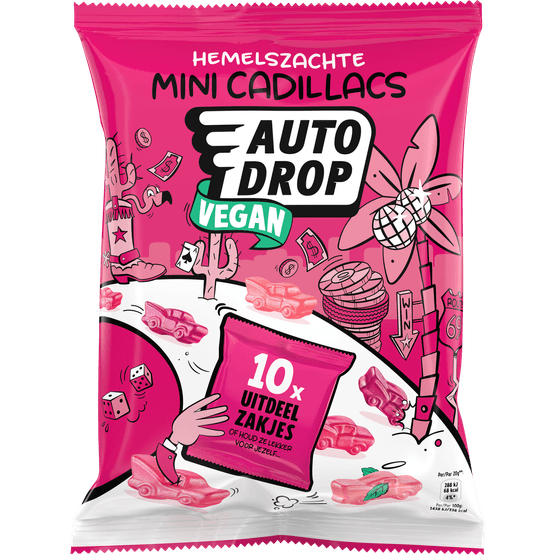 Foto van Autodrop Geschuimde sneeuw cadillacs op witte achtergrond