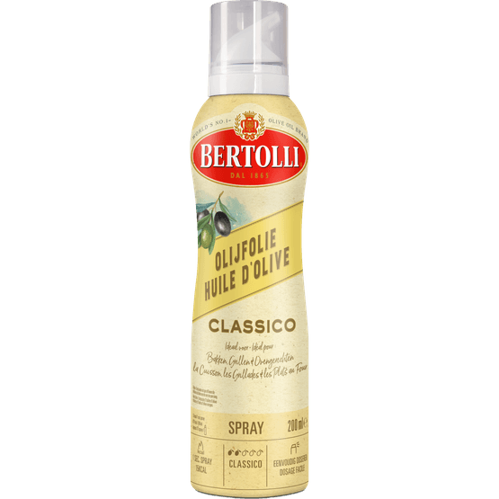 Foto van Bertolli Olijfolie spray cucina op witte achtergrond