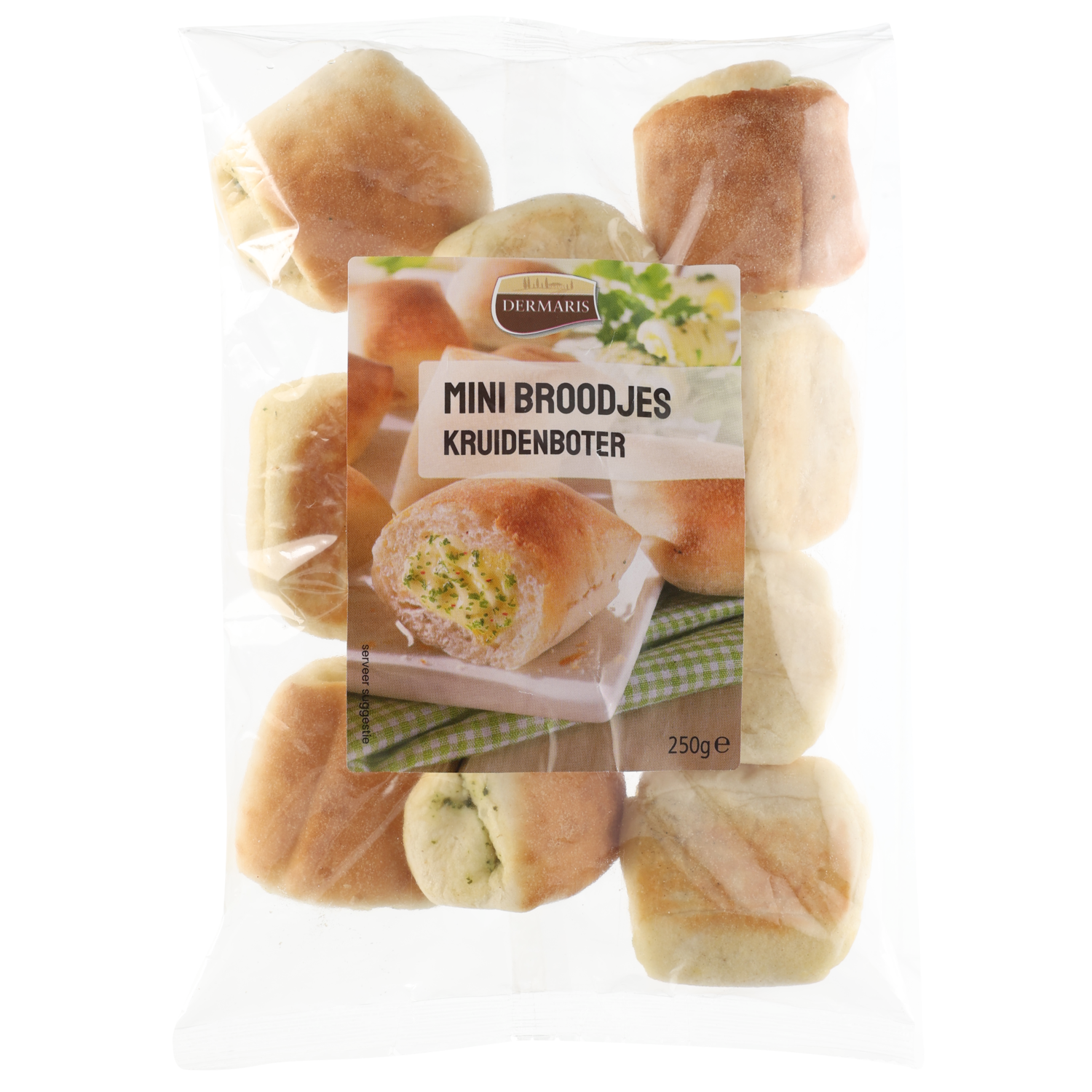Mini broodjes met kruidenboter