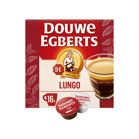 Foto van Douwe Egberts Dolce gusto Lungo op witte achtergrond