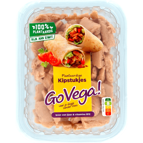 Foto van Go Vega Kipstukjes op witte achtergrond