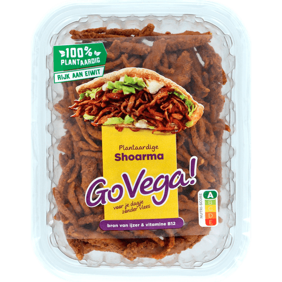 Foto van Go Vega Shoarma op witte achtergrond