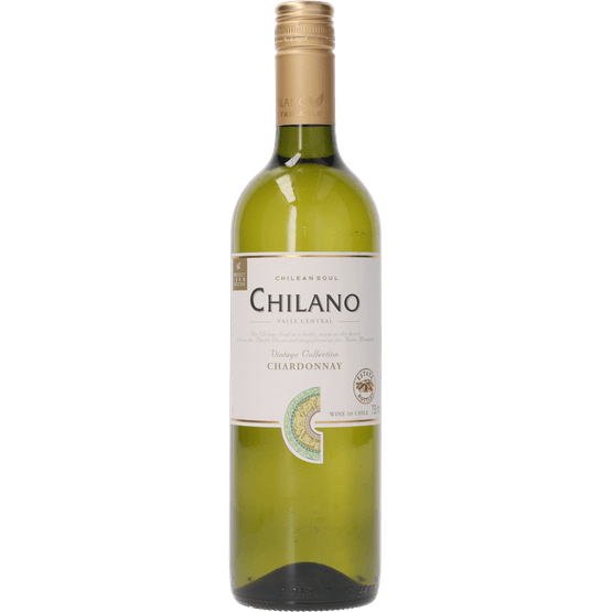 Foto van Chilano Chardonnay op witte achtergrond