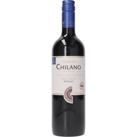 Foto van Chilano Merlot op witte achtergrond