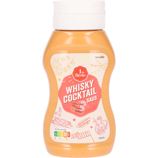 Foto van 1 de Beste Whisky cocktailsaus op witte achtergrond