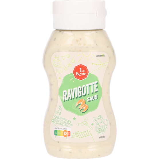 Foto van 1 de Beste Ravigottesaus op witte achtergrond