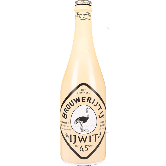 Foto van Brouwerij 't IJ Ijwit op witte achtergrond