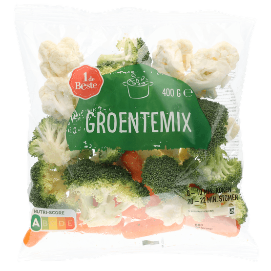 Foto van 1 de Beste Groentemix op witte achtergrond