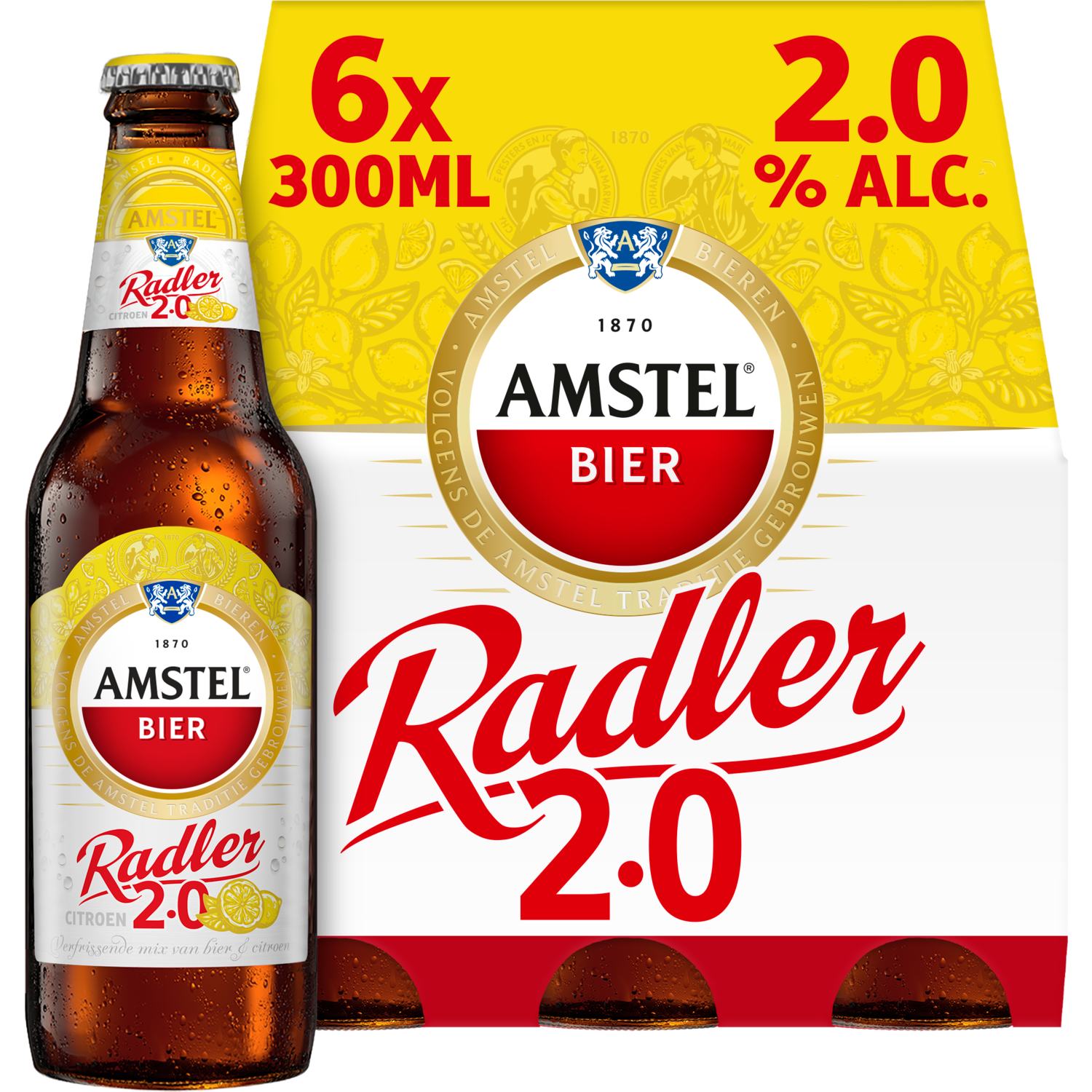 Amstel Radler Citroen Bier Fles