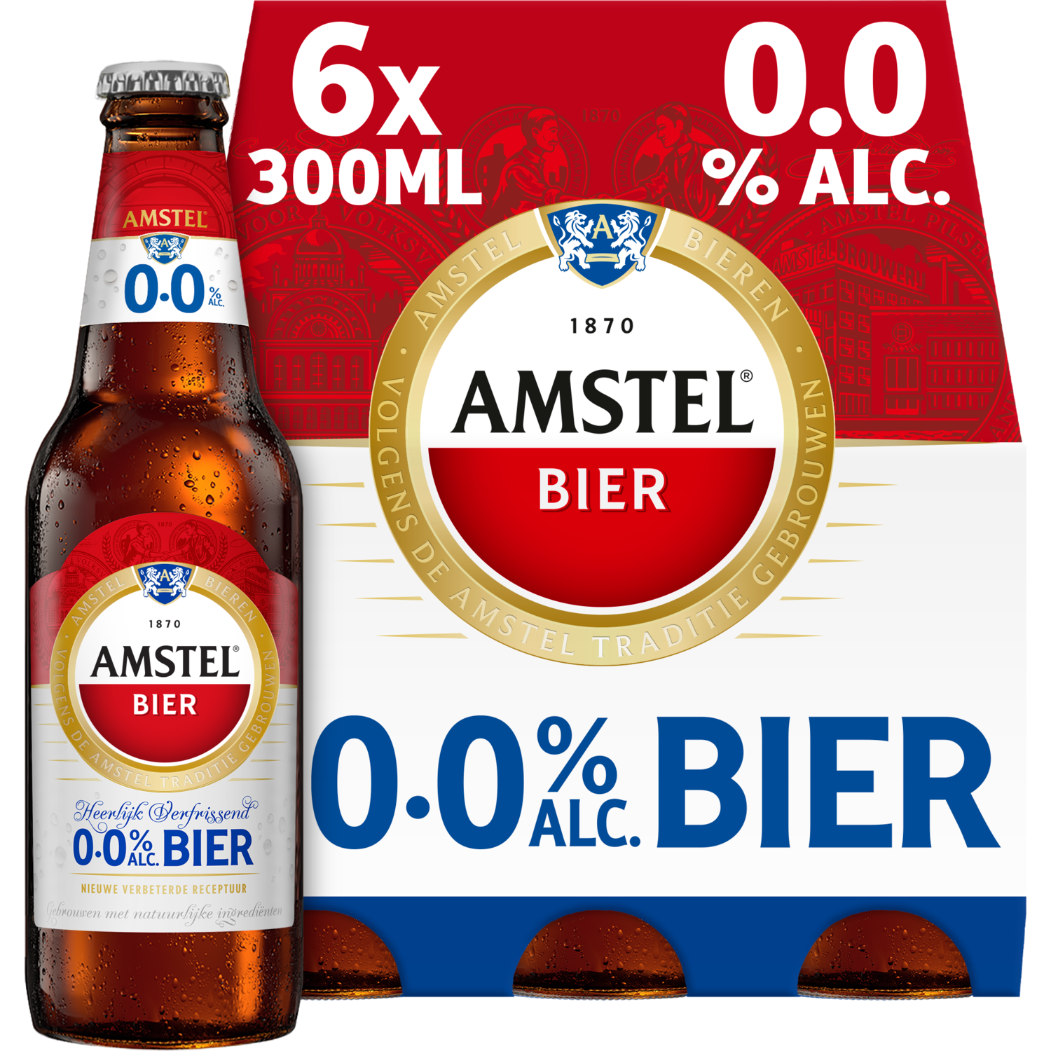 Amstel Krat + 0.0% Alcoholvrij Sixpack