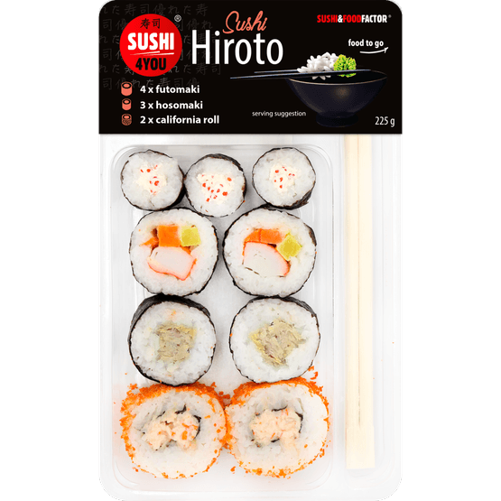 Foto van Sushi4you Verse sushi hiroto op witte achtergrond