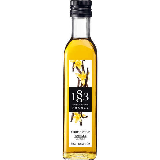 Foto van Koffiesiroop Vanilla op witte achtergrond