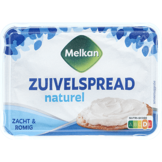Foto van Melkan Zuivelspread naturel op witte achtergrond