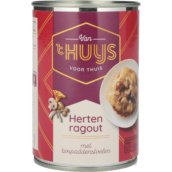 Foto van Van 't Huijs Ragout hert op witte achtergrond