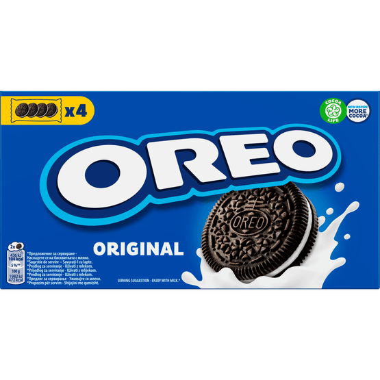 Foto van Oreo Cookies original op witte achtergrond