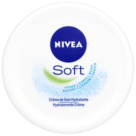 Foto van Nivea Hydraterende crème soft op witte achtergrond