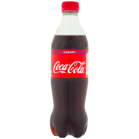 Foto van Coca-Cola Cherry op witte achtergrond