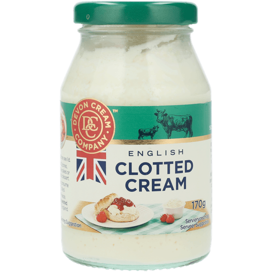 Foto van Clotted cream op witte achtergrond