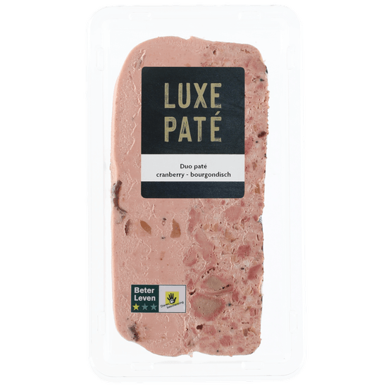 Foto van Duo pate cranberry op witte achtergrond