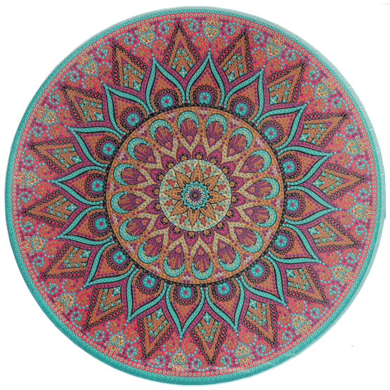 Foto van Diamond painting op canvas 30cm op witte achtergrond