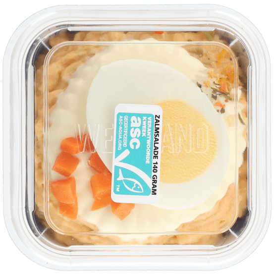 Foto van Westland zalmslaatje op witte achtergrond