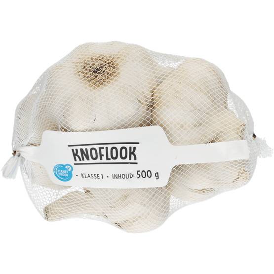 Foto van Knoflook baaltje op witte achtergrond