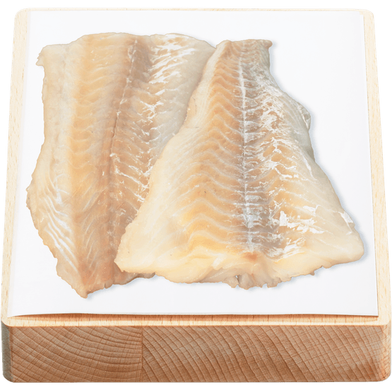 Foto van Kabeljauwfilet 2 st. op witte achtergrond