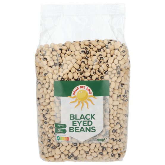 Foto van Valle Del Sole Bonen zwart op witte achtergrond